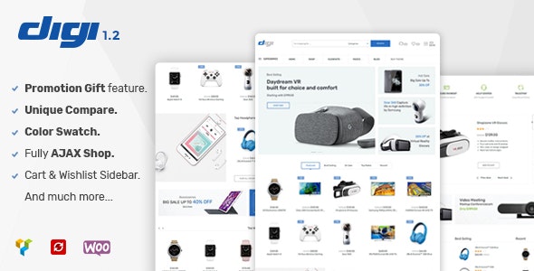 Digi – Electronics Store WooCommerce Theme Free Download
