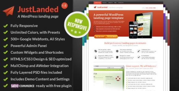 JustLanded WordPress Landing Page Theme Nulled Download