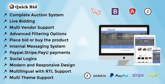 AuctGlobal Live Auction Laravel Script