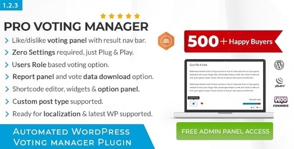 BWL Pro Voting Manager WordPress Plugin