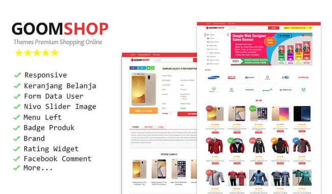 Goomshop Responsive Blogger Template