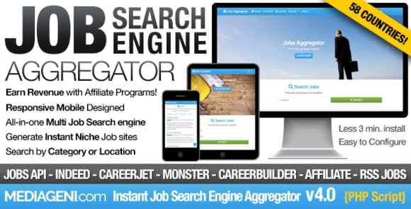 Instant Job Search Engine Aggregator Nulled