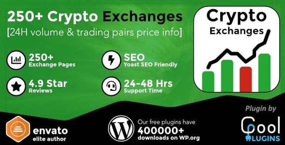 Cryptocurrency Exchanges List Pro Nulled WordPress Plugin