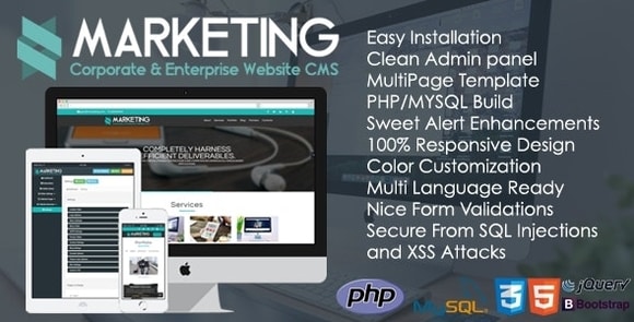 Marketing Corporate and Enterprise Website CMS Nulled