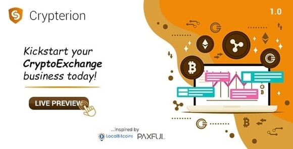 Crypterion Multi-featured Cryptocurrency Exchange Software Nulled