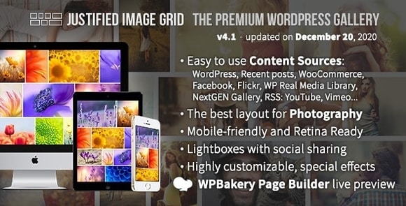 Justified Image Grid Premium WordPress Gallery Plugin Download