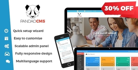 Pandao CMS Pro 4 Fully Responsive Content Management System
