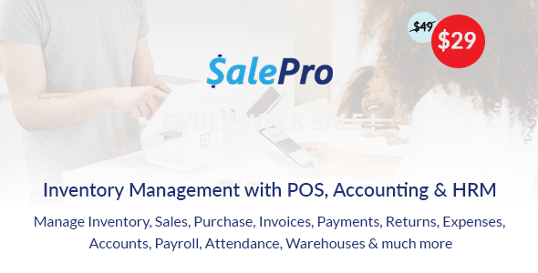 SalePro Inventory Management System with POS HRM Accounting Nulled
