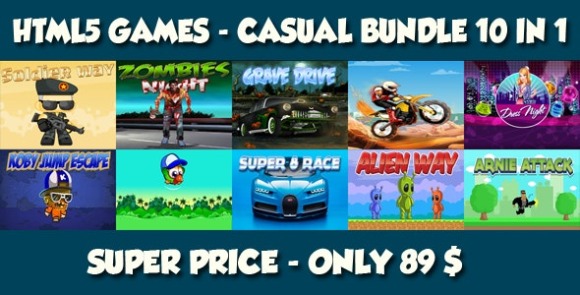 Casual 10 Games Bundle 1 HTML5 Game Download