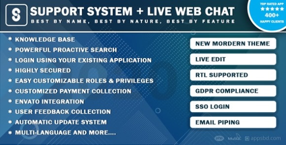 Best Support System Live Web Chat and Client Support Desk PHP Script