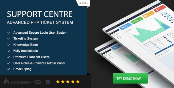 Support Centre Advanced PHP Ticket System Script
