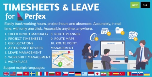 Timesheets and Leave Management for Perfex CRM Addon