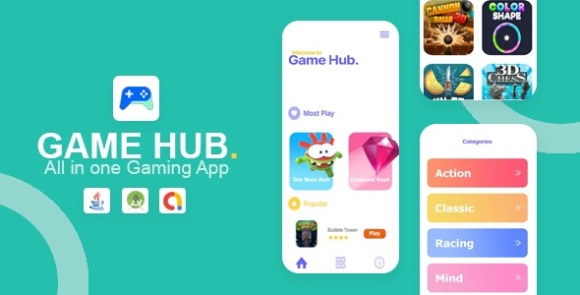 Game Hub All in One Game App Source Code