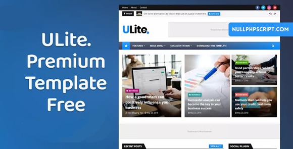UltraLite Premium Blogger Template