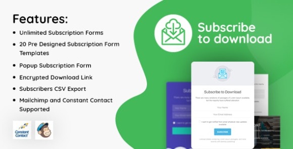 Subscribe to Download Advanced Subscription Plugin for WordPress