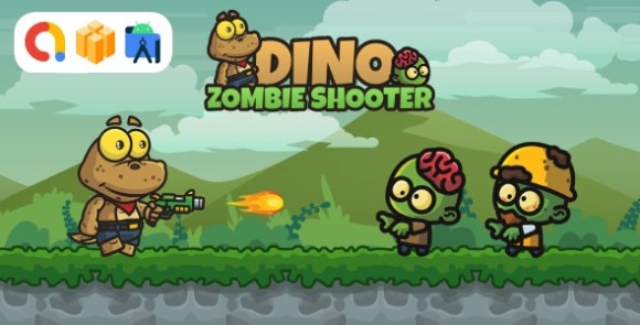 Dino Zombie Shooter Android Game with AdMob Ads App Source Code