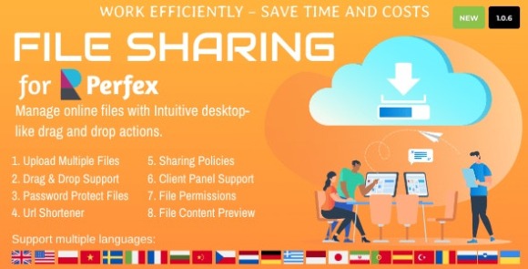 File Sharing для Perfex CRM v1.0.6 – скачать