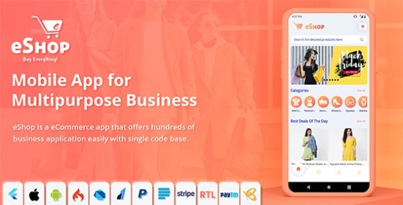 Download eShop v2.0.5 – Flutter E-commerce Full App Source Code