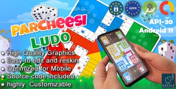 Parcheesi Ludo Android Studio App Source Code with Admob and GDPR