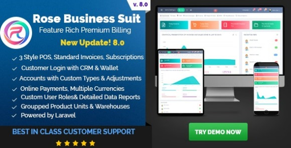 Rose Business Suite Accounting CRM and POS Software Nulled Script