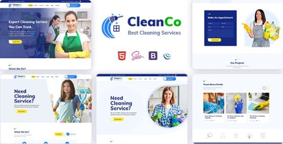 Cleanco Cleaning Services HTML5 Template Download