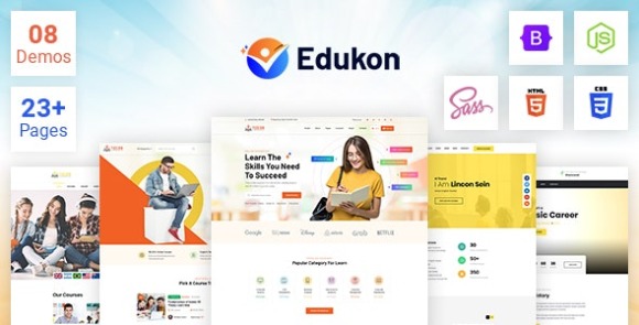 Edukon Education and LMS HTML Template Download