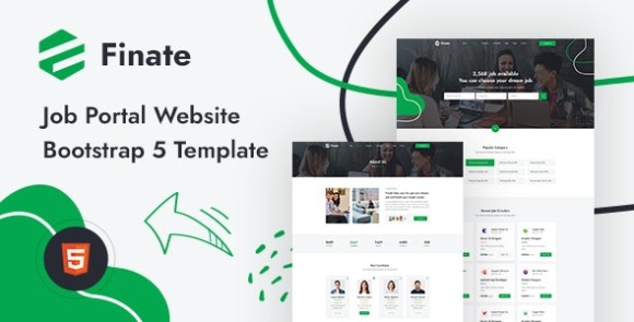 Finate Job Portal Website Template Using Bootstrap Download