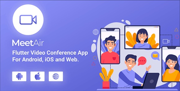 Download #MeetAir v1.2.0 – iOS and Android Video Conference App for Live Class, Meeting, Webinar, Online Training Source Code