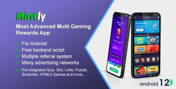 Mintly Advanced Multi Gaming Rewards App Source Code