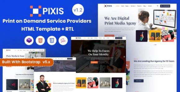 Pixis Print on Demand Service Providers Template