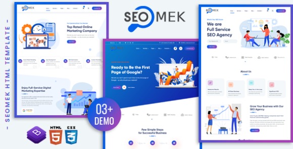 SEOMEK SEO and Marketing HTML5 Template Download