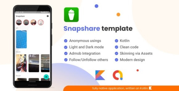 Snapchat-like Video Story Sharing Network Snapshare Android App with Admob Ads Source
