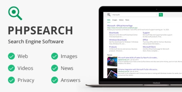 phpSearch Search Engine Platform Nulled Script