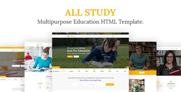 All Study Multipurpose Education HTML Template Download