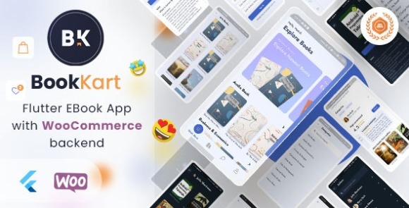 Bookkart Flutter Ebook Reader App pour Wordpress avec WooCommerce