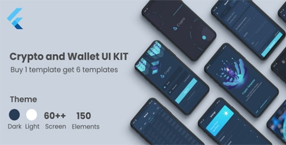Crypto App Flutter Wallet et Crypto UI KIT Template dans Flutter Cryptocurrency App Source
