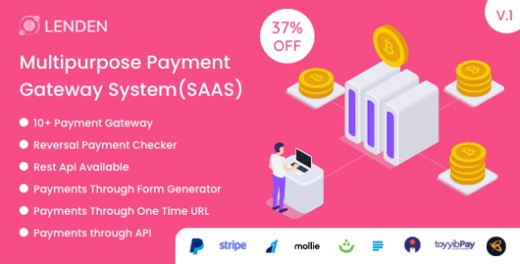 Lenden v1.0 – Multipurpose Payment Gateway System (SAAS) PHP Script
