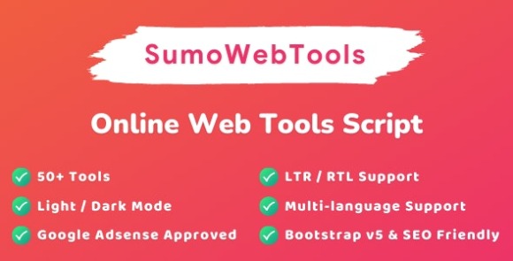 Download #SumoWebTools v2.0 Nulled – Online Web Tools Script