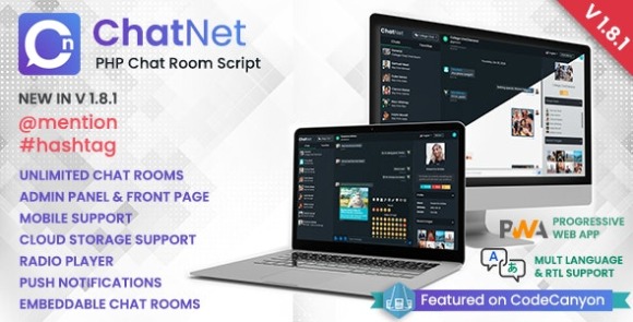 Download #ChatNet v1.8.1 Nulled – PHP Chat Room & Private Chat Script