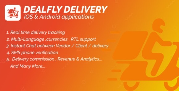 Delivery for Dealfly Order Tracking Real-Time iOS and Android App Source