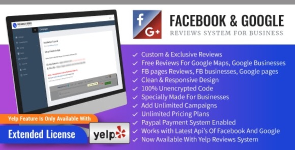 Download #Facebook and Google Reviews System for Businesses v1.4 – PHP Script