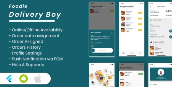 Download #Foodie v2.0 – Delivery Boy for Foodie Multi-Restaurants Flutter App Source