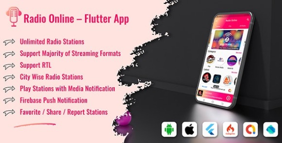 Download #Radio Online v1.0.4 – Flutter Full App Source Code