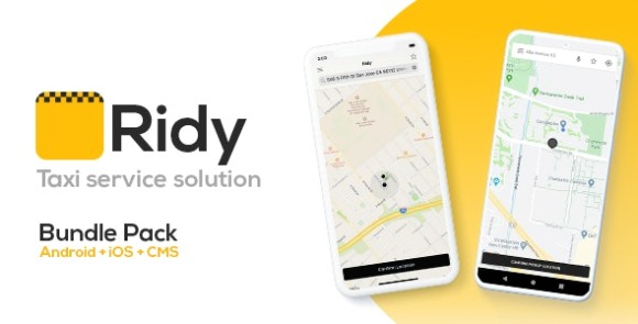 Ridy Taxi Application Android and iOS Dashboard Source Code