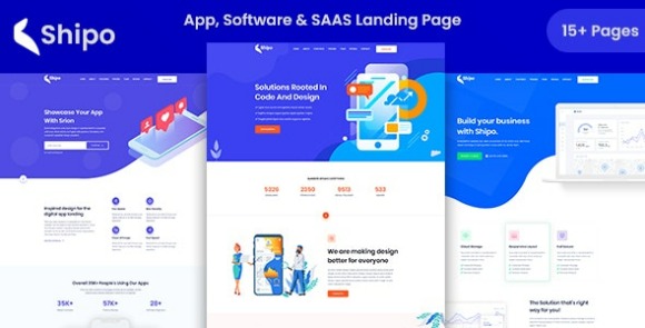 Shipo App Software and SAAS Landing Template