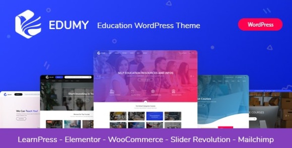 Edumy LMS Online Education Course WordPress Theme Download