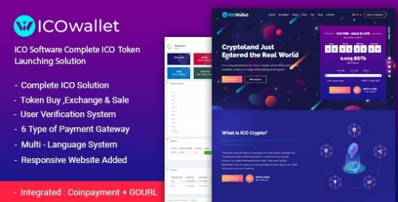 ICOWallet ICO Script Nulled Complete ICO Software and Token Launching Solution