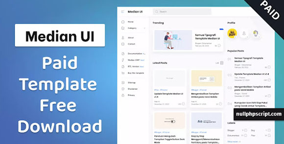 Median UI Responsive Premium Blogger Template