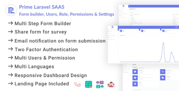 Multi-Tenancy Laravel Admin Saas Domains Users Role Permissions and Settings PHP Script