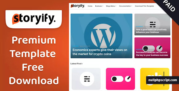 Storyify Premium Responsive Blogger Template Free Download